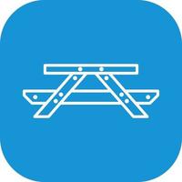Picnic of Table Vector Icon