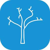 Tree with no Leaves Vector Icon