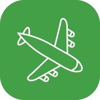 Landing Airplane Vector Icon