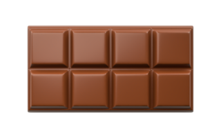 morceaux de chocolat au lait isolés cubes de chocolat vue de dessus png