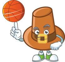 Brown Pilgrim Hat Vector