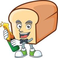 White Bread Of Cartoon Vector