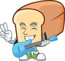 White Bread Of Cartoon Vector