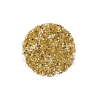 círculos grunge glitter dourado png