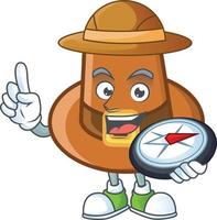 Brown Pilgrim Hat Vector