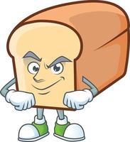 White Bread Of Cartoon Vector