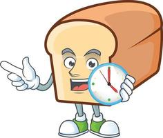 White Bread Of Cartoon Vector