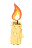 candela ligth piatto illustrazione png