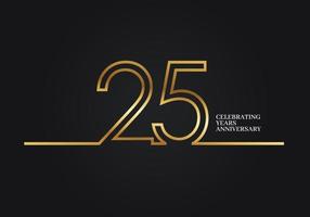 25 Years Anniversary vector