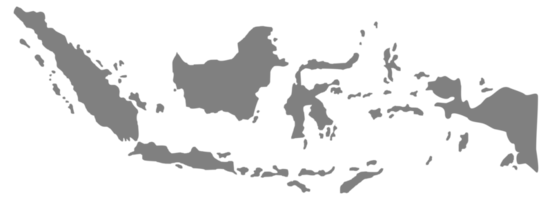 mapa da indonésia para aplicativo, ilustração de arte, site, pictograma, infográfico ou elemento de design gráfico. formato png