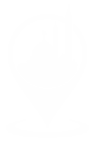 silhueta de localização de mesquita para ícone, símbolo, aplicativos, site, logotipo ou elemento de design gráfico. formato png