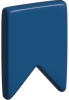 3d illustration of bookmark png