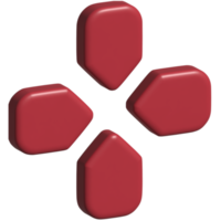 Richtungsblock 3d-Symbol png