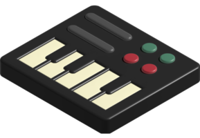 3d icon of piano png