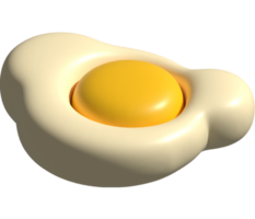 3d icono de huevo png