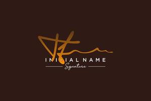 Initial TT signature logo template vector. Hand drawn Calligraphy lettering Vector illustration.