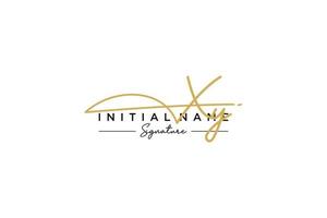 Initial XY signature logo template vector. Hand drawn Calligraphy lettering Vector illustration.