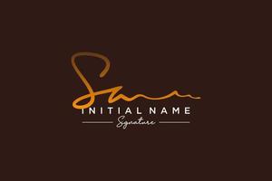 Initial SA signature logo template vector. Hand drawn Calligraphy lettering Vector illustration.