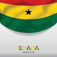 antecedentes del día de la independencia de ghana, para conmemorar el gran día de ghana vector