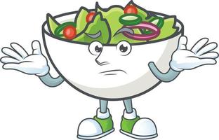 Salad In The a Bowl Vector