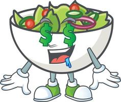 Salad In The a Bowl Vector