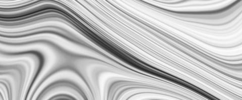 Abstract flowing liquid curve line in grey silver black metallic. Glossy pattern cool background textures. Beautiful drawing with the divorces and wavy lines in gray tones. Beautiful Marbling. photo