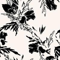 Seamless hand draw floral pattern, flowers design. photo