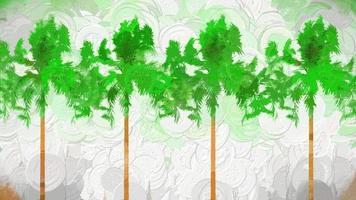 Abstract Trees Branches Background Digital Illustration photo