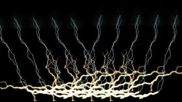 Dramatic Lightning Strike Electric Background photo