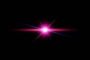 Light effect of lens flares. transparent glowing lights starburst effects with sparkles on a transparent background. photo