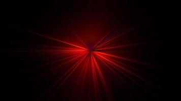 Loop center red orange optical flare light abstract background video