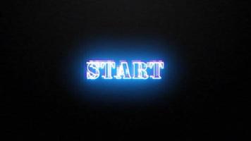 Start Glitch text effect abstract background effect animation video