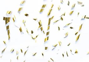 abstract golden confetti for frame, copy space and background photo