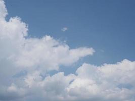 blue sky with clouds background photo