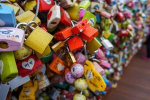 Seoul, South Korea - 1 June 2014, The Lock are hung together by the Lovers at N Seoul Tower in 1 June 2014, Seoul, South Korea.
