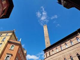 bologna italy medieval towers view photo