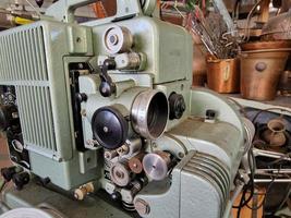 Old movie film metal projector photo