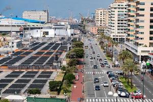 GENOVA, ITALY - MAY 25 2017 - Preparation for Pope Francis mass in Kennedy Place photo