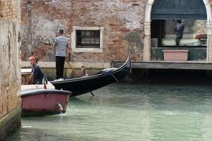 VENICE, ITALY - SEPTEMBER 15 2019 - Gondola ride in Venice photo