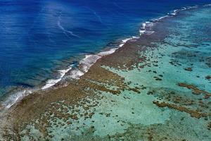 cook island rarotonga polynesia reef aerial panorama drone photo