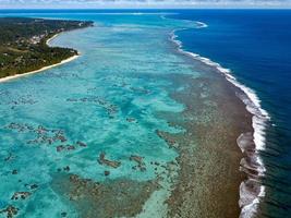Polynesia Cook Island tropical paradise aerial view photo