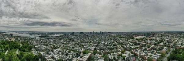 Baltimore aerial panorama huge cityscape photo