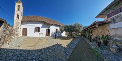 Metamorphosis of the Saviour medieval church in Old Kakopetria village, Cyprus photo