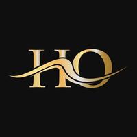 Letter HO Logo Design Monogram Business And Company Logotype vector