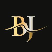Letter BJ Logo Design Monogram Business And Company Logotype vector