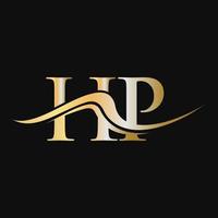 Letter HP Logo Design Monogram Business And Company Logotype vector