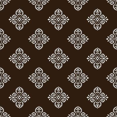 Seamless background. Vector texture. Damask style. Textile design