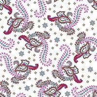 Seamless background. Vector texture. Damask style. Textile design