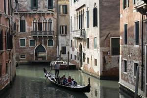 VENICE, ITALY - SEPTEMBER 15 2019 - Gondola ride in Venice photo
