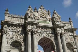 Gate of Dolmabahce Palace in Istanbul, Turkiye photo